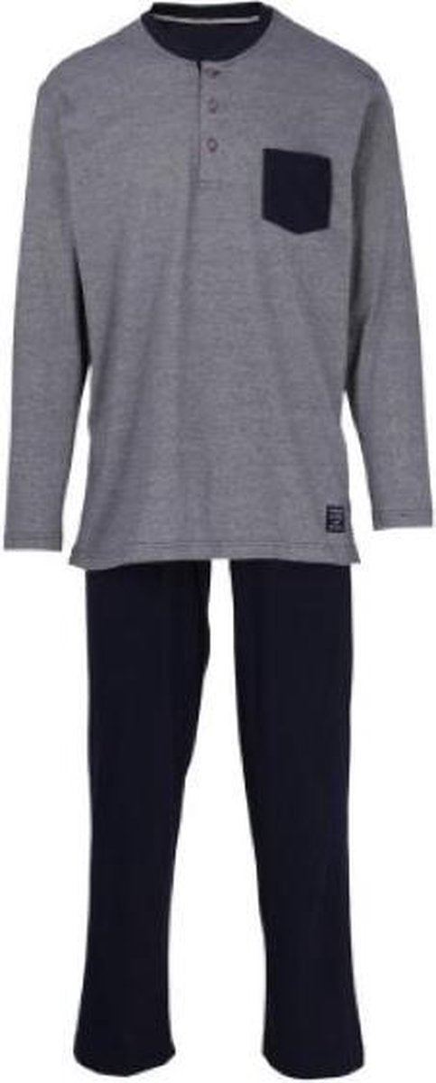 Gotzburg Heren pyjama - 30632 - blauw - 100% katoen
