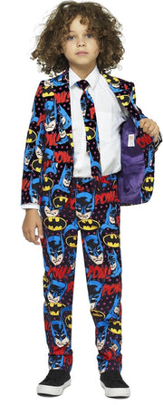 Opposuits Verkleedpak Dark Knight Jongens Polyester Maat 122-128