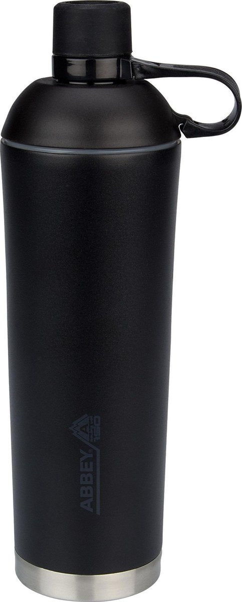 Abbey Drinkfles Dubbelwandig - Niagara - 0.75 L - Zwart - 0
