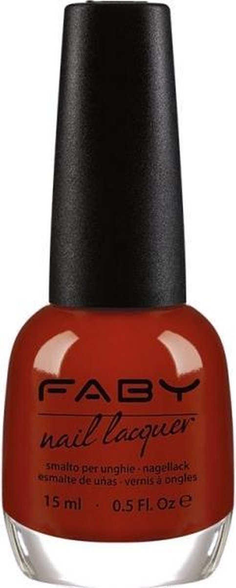 Faby Nagellak Abracadabra Dames 15 Ml Vegan Donkerrood