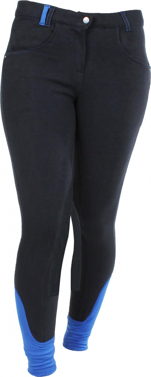 Red Horse Paardrijbroek Mia Junior Zwart/blauw Maat 116