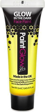 Paintglow schmink glow in the dark geel 12 ml