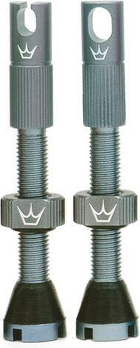 Peaty's Tubeless Ventiel 42-60mm - Chris King (MK2) - Grijs - 60mm