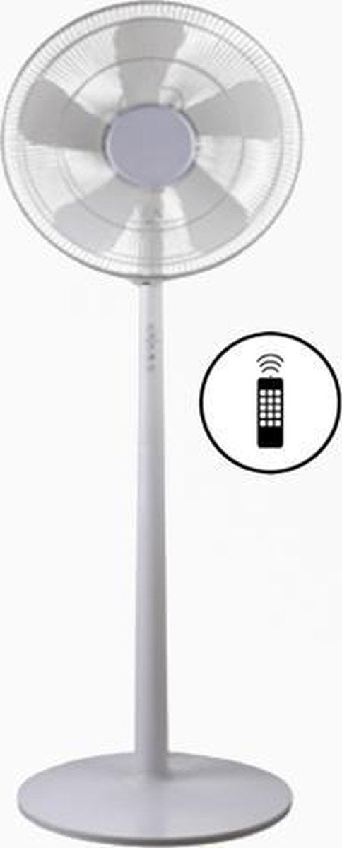 TECNOLUX - Ventilator Ø 40 cm - In hoogte vaststelbaar WIT MET AFSTANDBEDIENING - VPL4003RC