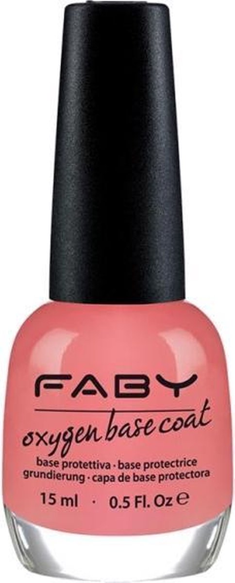 Faby Basecoat Oxygen Dames 15 Ml Zalmroze