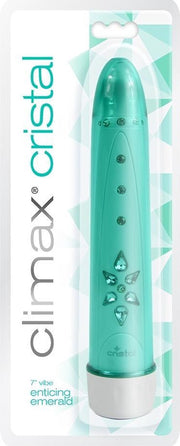 Climax Cristal 6X Vibe - Enticing Emerald - Classic Vibrators -
