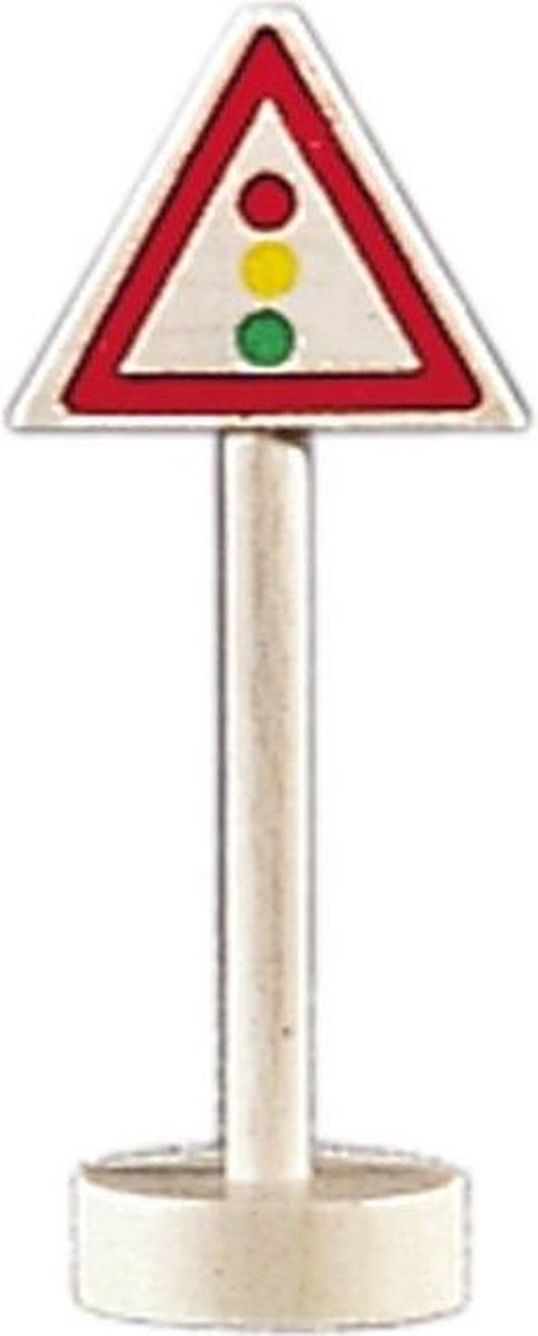 Glückskäfer Verkeersbord Stoplicht Hout 10 Cm