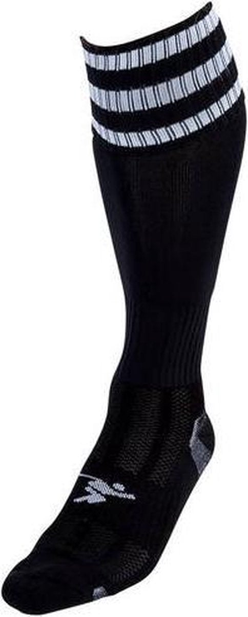 Precision Voetbalsokken Pro Junior Nylon Zwart/wit Maat 35-39