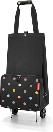 Reisenthel foldabletrolley Boodschappentrolley - Opvouwbaar - Polyester - 30L - Dots Zwart