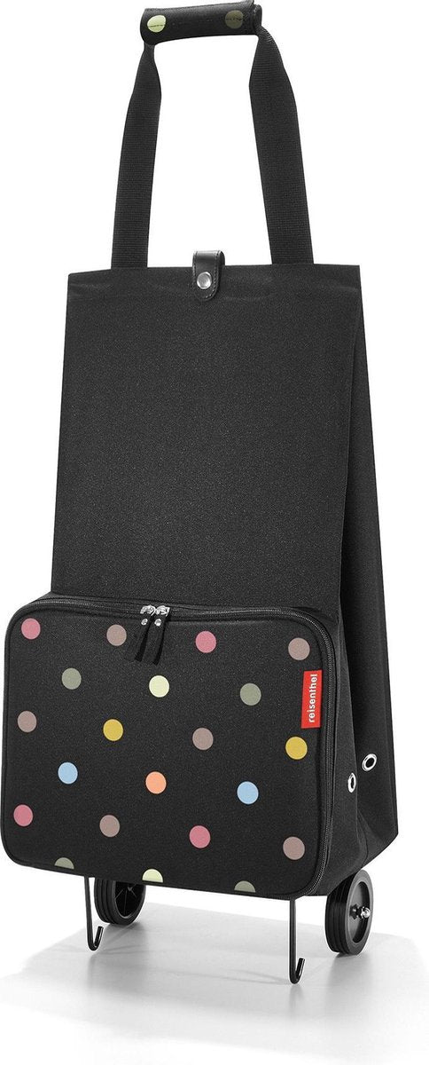 Reisenthel foldabletrolley Boodschappentrolley - Opvouwbaar - Polyester - 30L - Dots Zwart
