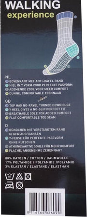 Socke|Sokken|Sok|Wandelsokken|Nordic Walking|"Blauw"|Maat 39/42|Anti-Zweet|1 Paar