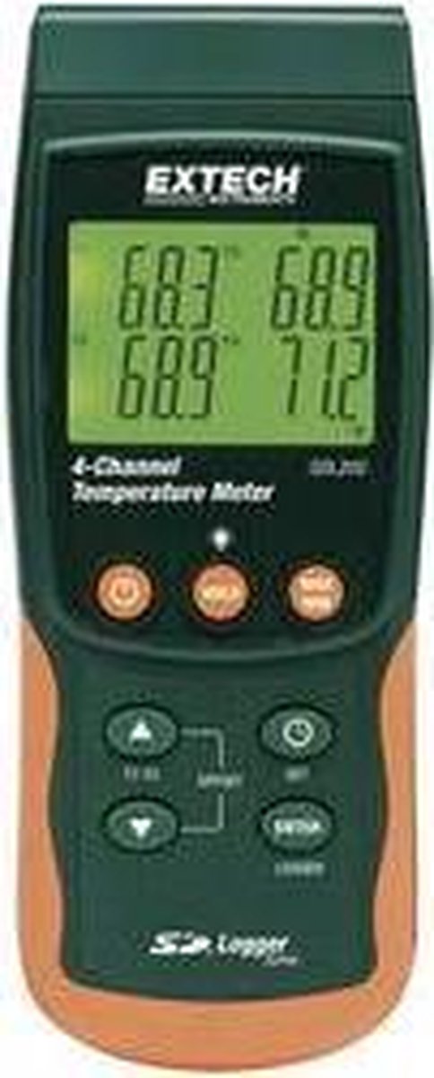 Extech SDL200 Temperatuurmeter -199 tot +1700 °C Sensortype K