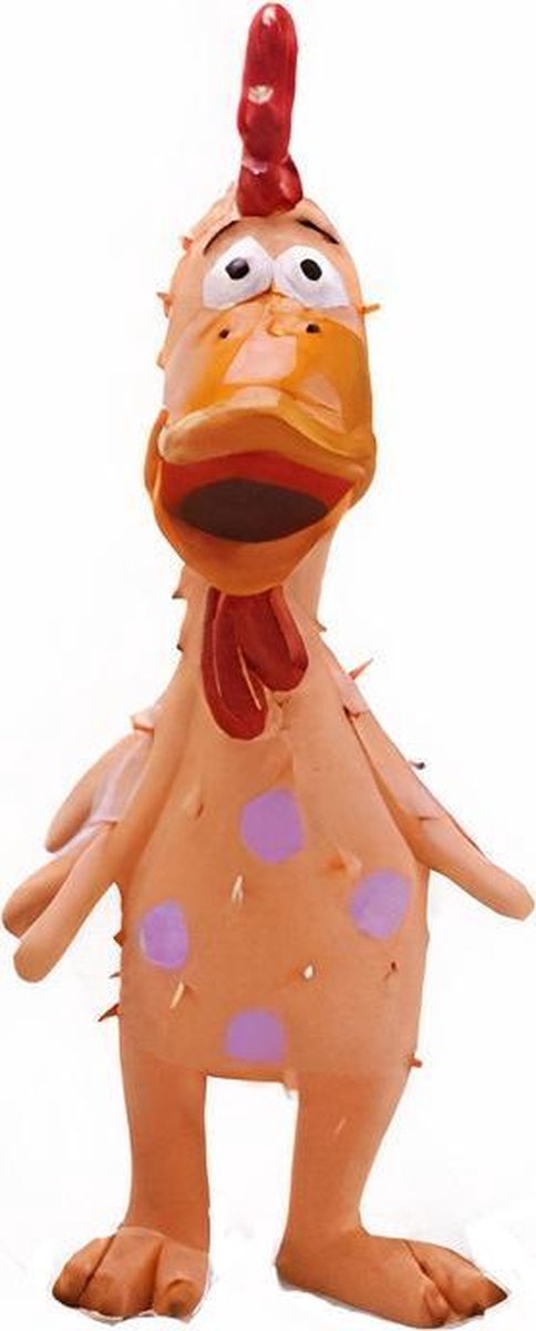 M-pets Piepspeelgoed Kip Roxane 10 X 10 X 26 Cm Latex Bruin