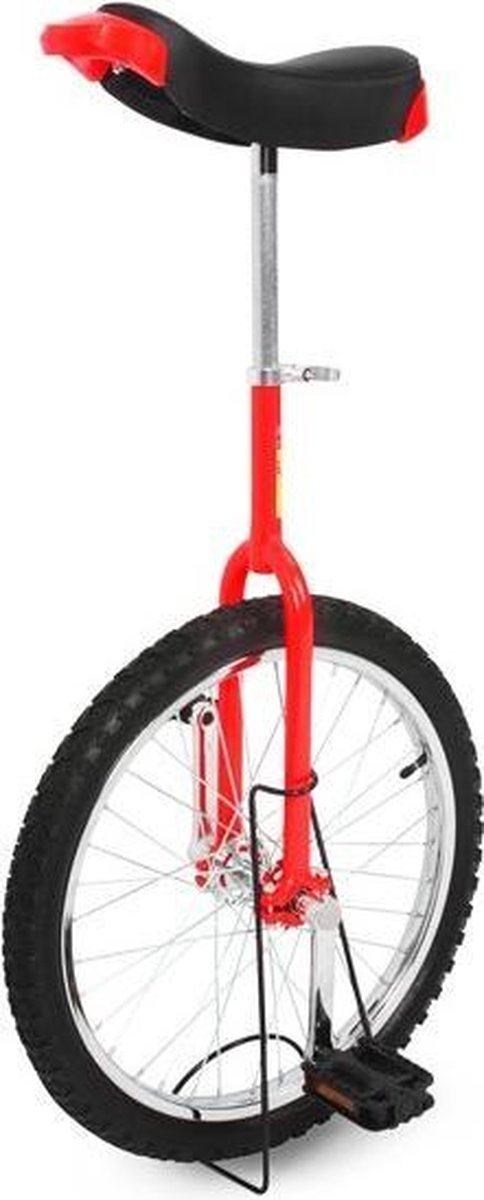 Funsport Eenwieler 18'' Rood + Gratis Standaard