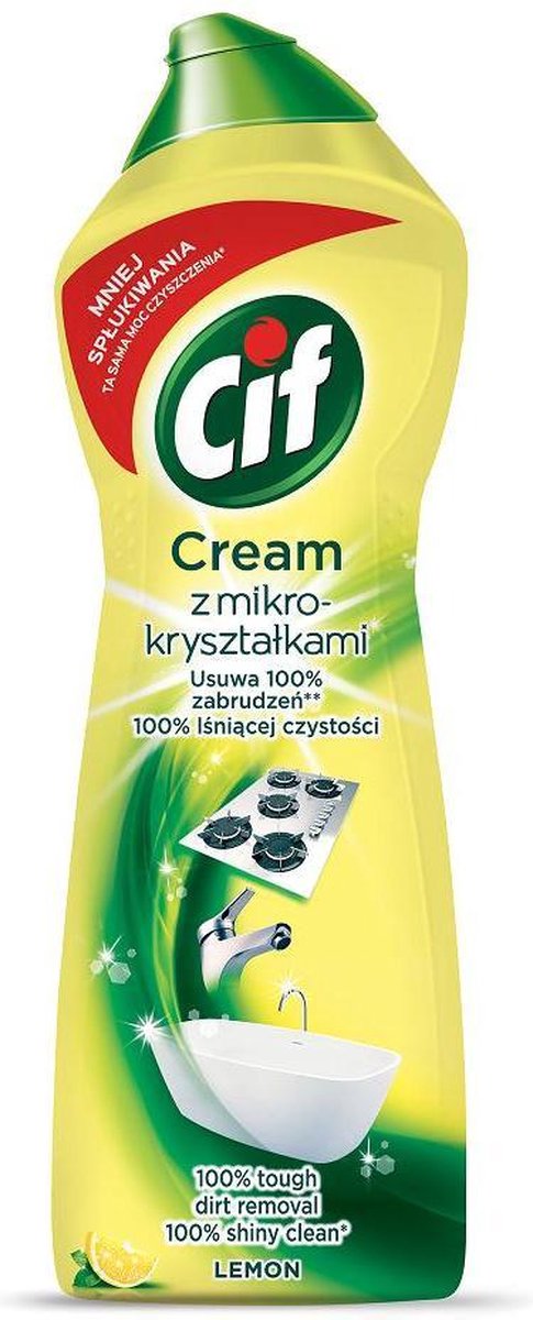 Cif_cream Mleczko Z Mikrokryszta?kami Do Czyszczenia Powierzchni Lemon 780g