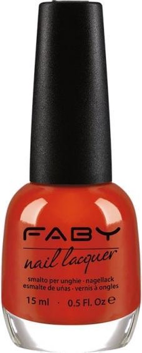 Faby Nagellak Alec Wants A Carrot Dames 15 Ml Vegan Rood/oranje