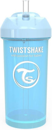 Twistshake Straw Cup 360ml Pastel Blue