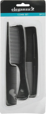 Eleganza Kammen Set 3 Stuks Zwart Doos 24 Stuks