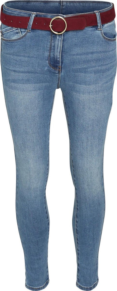 Cassis - Afgewassen slim jeans - Licht denim