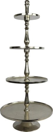 Countryfield Etagère Lucy 53 X 128 Cm Staal/nikkel Zilver