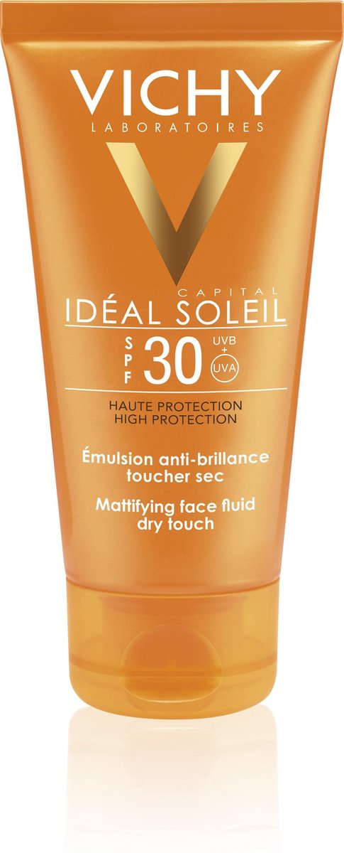 Vichy Idéal Soleil Dry Touch Zonnebrand Crème SPF30 - 50 ml - Matteert