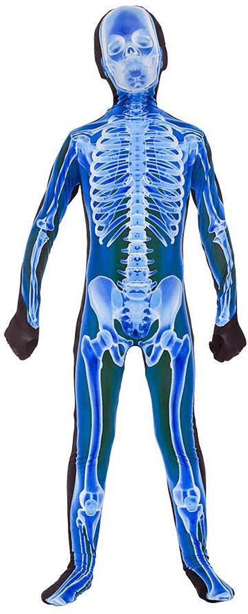 X- Ray Skinz - Blauw (5-7)|Second skin kostuum xray