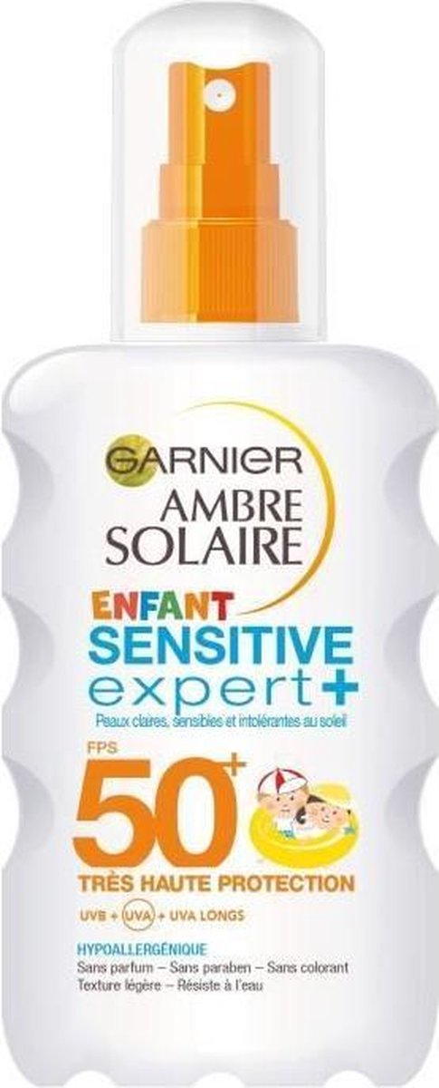 GARNIER Amber Sun Spray Sensitive Expert + - SPF 50+ voor kinderen - 200 ml