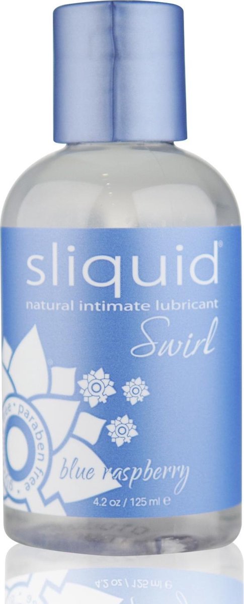 Sliquid Naturals Swirl Glijmiddel Blauwe Framboos - 125 ml