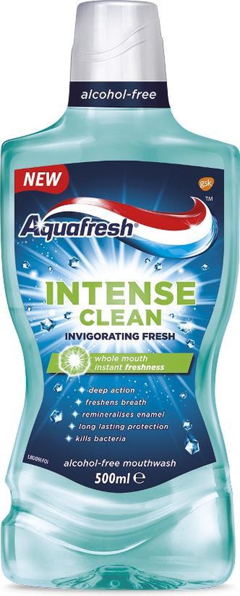 Aquafresh - Intense Clean Invigorating Fresh Mouthwash Mouthwash 500Ml