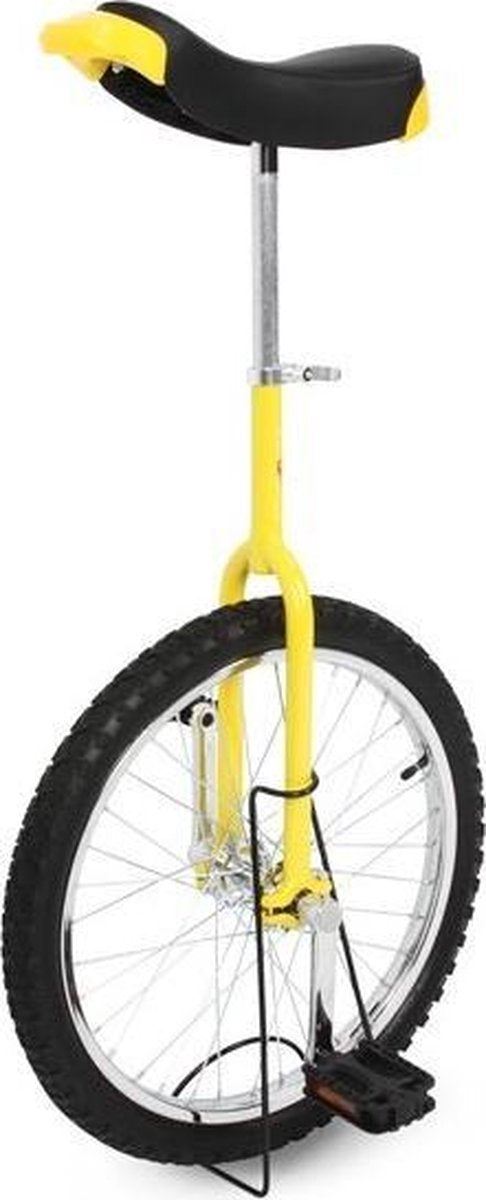 Funsport Eenwieler 18'' Geel + Gratis Standaard
