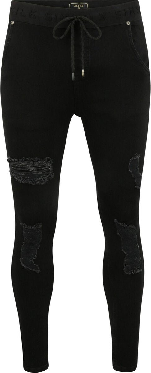 Siksilk broek Zwart-Xl (35-36)