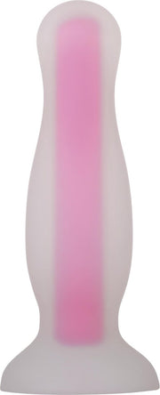 Evolved Luminous Glow In The Dark Buttplug Small Roze