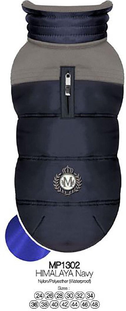 Luxe Couture Hondenjas Himalaya Navy - Milk & Pepper-T 30