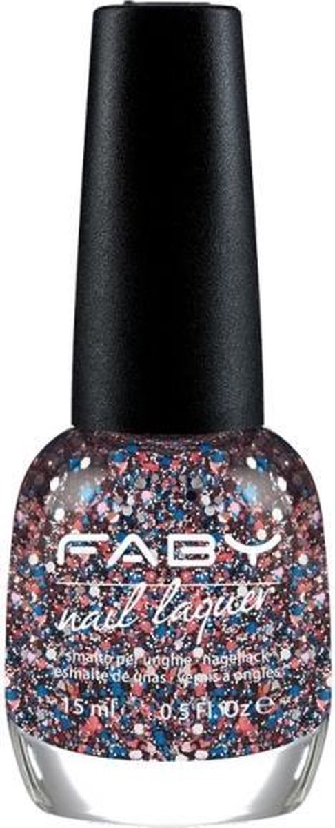 Faby Nagellak Born In The U.s.a Dames 15 Ml Vegan Blauw/rood