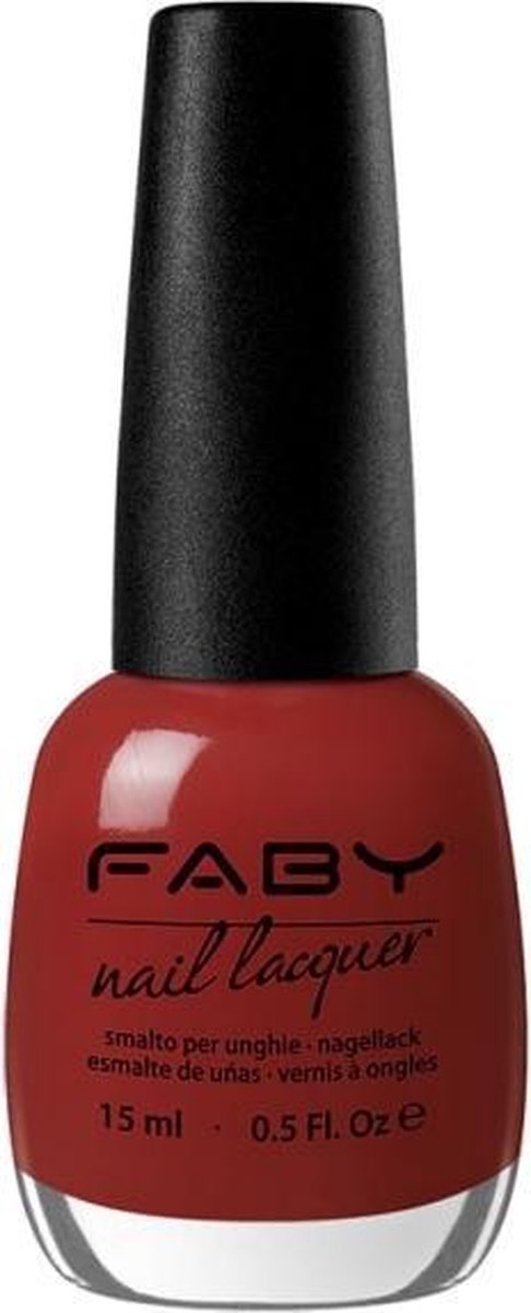 Faby Nagellak Luxury Dames 15 Ml Vegan Rood/bruin