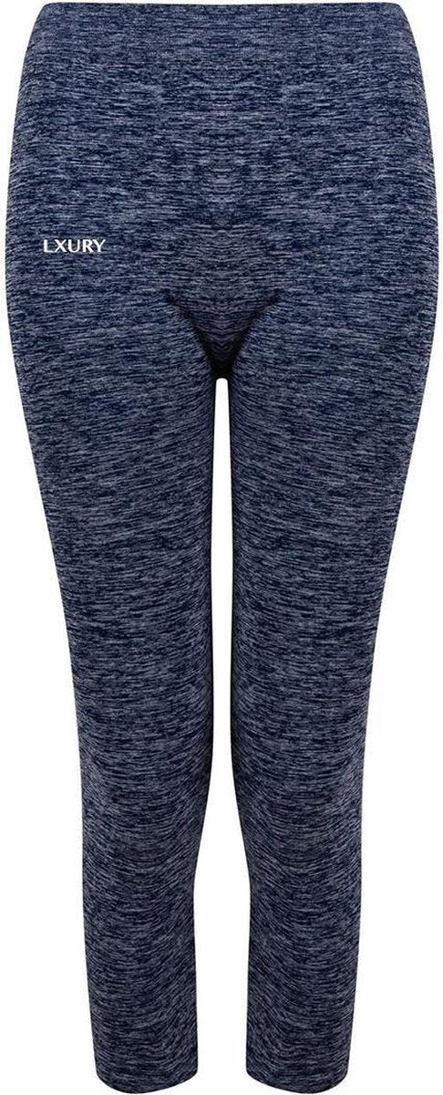 LXURY Dames Fade Cropped Sportlegging  Maat XXS/XS - Blauw - Driekwart Legging - 3/4 Broek - Relax - Dames Leggings - Yoga & Fitness - Hoge Taille - Legging