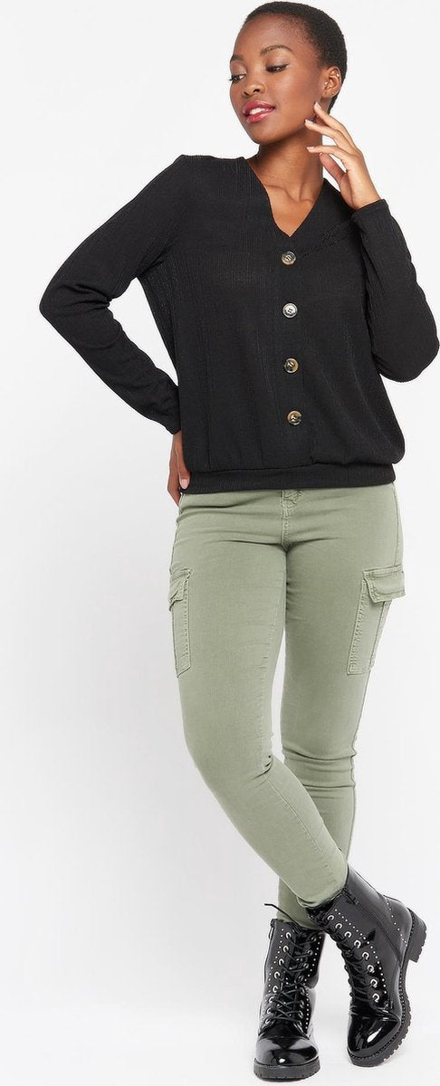 T-shirt met lange mouwen - Zwart