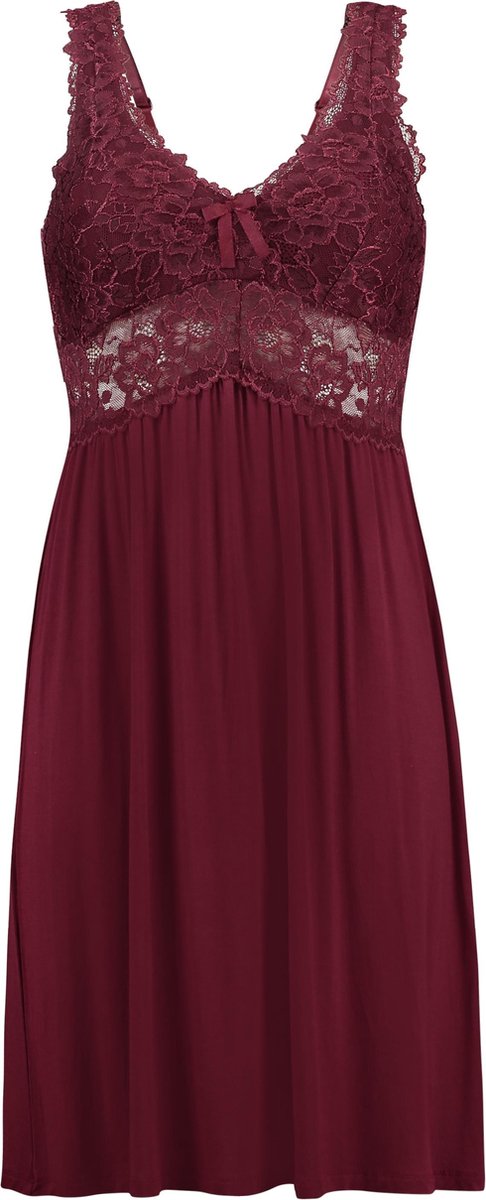Hunkemöller Dames Slipdress Modal lace - maat 2XS