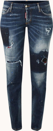Dsquared2 Jennifer low rise slim fit jeans met ripped details - Maat 40