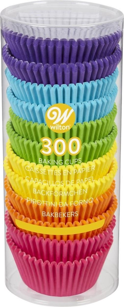 Wilton Cupcakevormpjes Regenboog - pk/300