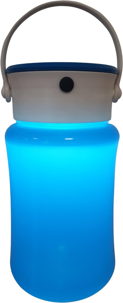 Campinglamp LED - Tentlamp - Tafellamp - Siliconen - 3 Functies - Flexibel - Met Ophangbeugel - Blauw