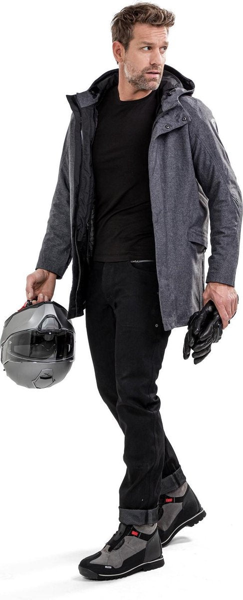 REV'IT! Broadway Dark Grey Textile Motorcycle Jacket XL