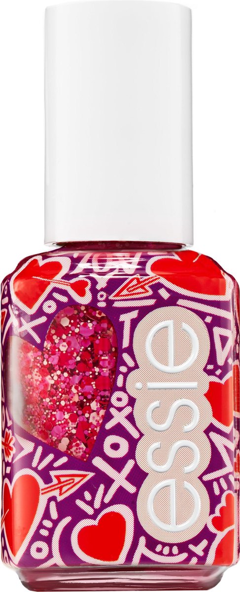 Essie Valentijnscollectie Matte Glitter Top Coat - 600  You're So Cupid - Rood Nagellak - 13