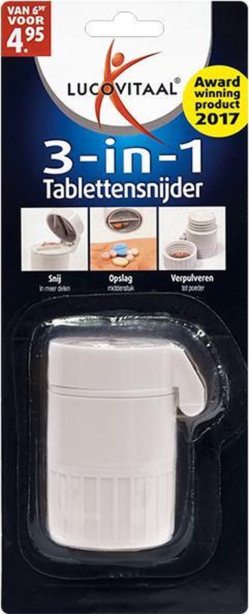 Lucovitaal 3-in-1 Tablettensnijder