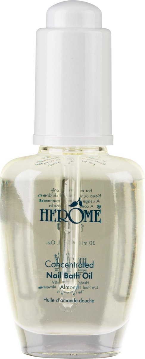 Herome Concentrated Nail Bath Oil – 30ml. – Ideale start van een manicurebehandeling. Bevordert de gezonde groei van de nagels.