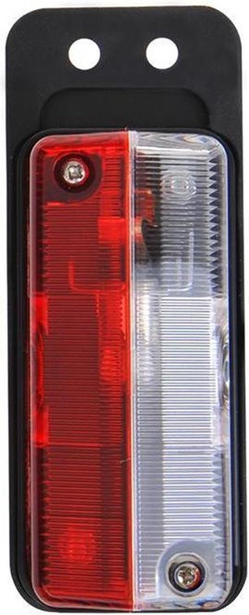 Proplus Breedtelicht Rood/wit - Autolamp - 12v 92 X 42 Mm - Op Houder