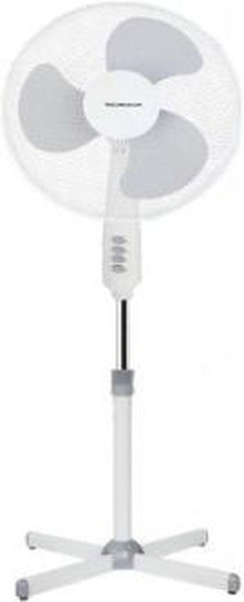 Ventilator op voet 40cm wit 3 snelheden hoogte max 120cm - verstelbaar - met zwaaifunctie