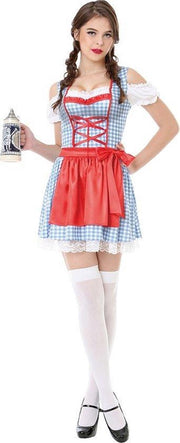 Tiroler jurkje dames | Oktoberfest Dirndl Steffi| M | Tiroler bierfeest jurkje
