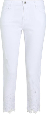 Cassis - Broek met borduurwerk - Wit