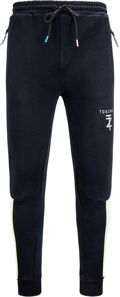 Touzani Sportbroek - Maat 140  - Jongens - zwart/wit/geel